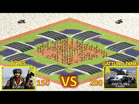 بوريس ضد دبابة الرشاش - Boris VS Gattling Tank