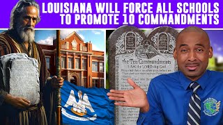 Louisiana Will Force All Schools To Promote Ten Commandments & Religion. M@rk Of The Be@st Is Next