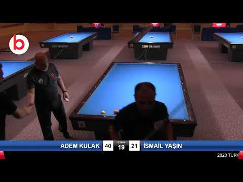 ADEM KULAK & İSMAİL YAŞIN Bilardo Maçı - 2020 TK 1.ETAP ANTALYA-FİNAL