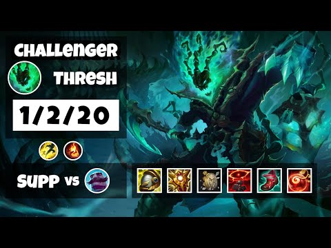 Thresh Support 11.16 Challenger Gameplay Replay - S11 (1/2/20) - KOREAN