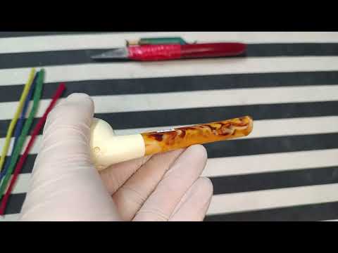 Block Meerschaum Celtic Weave Pipe