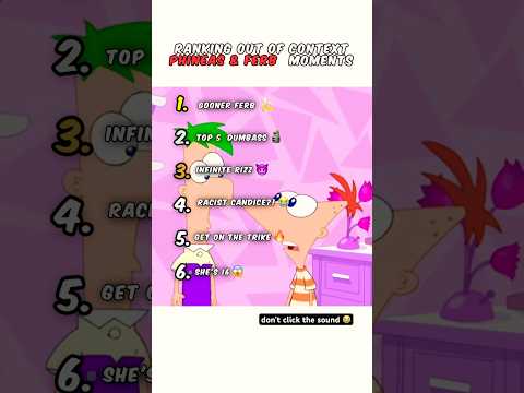 Ranking Phineas and Ferb Moments 😭