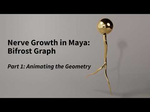Growing Nerve cell in Maya using Bifrost Graph - part 1 of 3