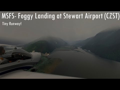 MSFS2020- Foggy Landing at Stewart Airport (CZST) in a DAV20