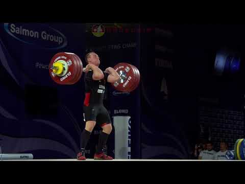 Nico Mueller (77) - 188kg Clean and Jerk @ 2016 European Championships