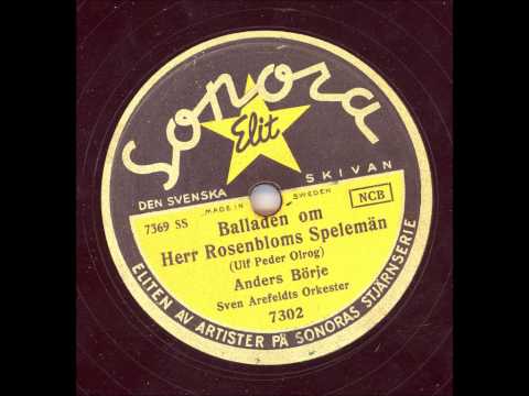 Anders Börje Sven Arefeldts orkester - Balladen om Herr Rosenbloms Speleman
