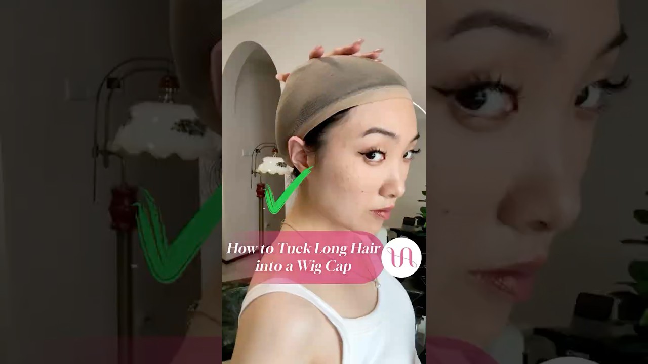 How to Tuck Long Hair into a Wig Cap for a Seamless Look💁‍♀ #uniwigs