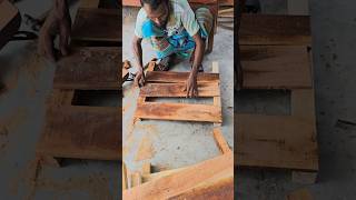 Making the fence on the left side of the pigeon house #pigeon #kalapati #голубь #woodwork #pet