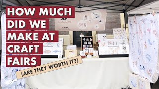 Should You Sell at Art & Craft Fairs? How much we make at fairs and pros/cons.