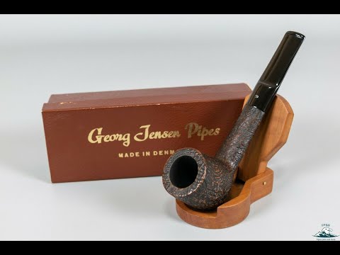 Georg Jensen "Antik" Sandblasted Billiard Sitter Saddle Stem (7292)