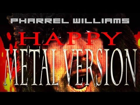 Pharrel Williams - Happy - Demented Metal Version with il cielo in una stanza grand finale
