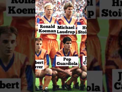 Guardiola,Koeman & the rest of the Barcelona squad 1992 European Cup Final vs Sampdoria