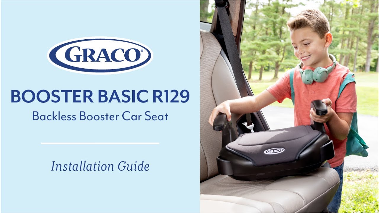 Graco Booster Basic R129 Car Seat - Installation Video.