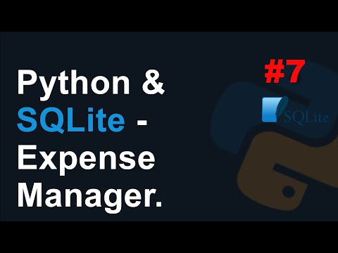 Python Sqlite Expense Manager