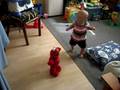 Ava Dancing With Elmo