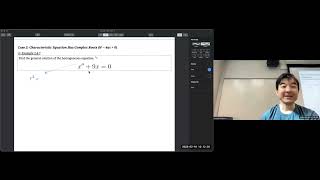 Lecture 14 • Homogeneous second-order equations • Method of undetermined coefficients
