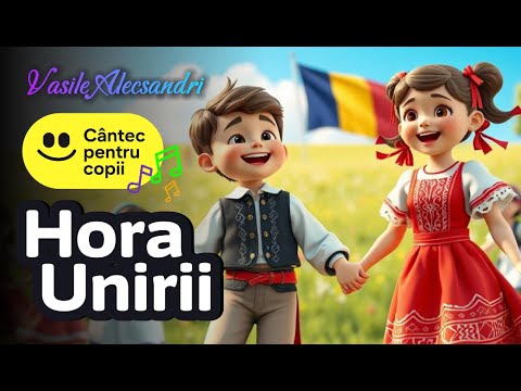 "Hora Unirii" pentru copii | Cântec și Desen animat | Poezie patriotică de Vasile Alecsandri 🇷🇴