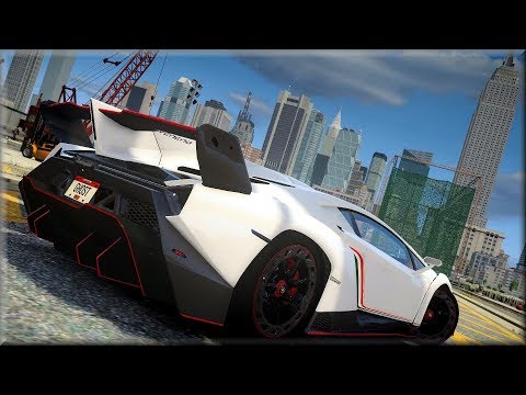 GTA IV Mazda RX-7 FD3s And Lamborghini Veneno Crash Testing - Insanegaz