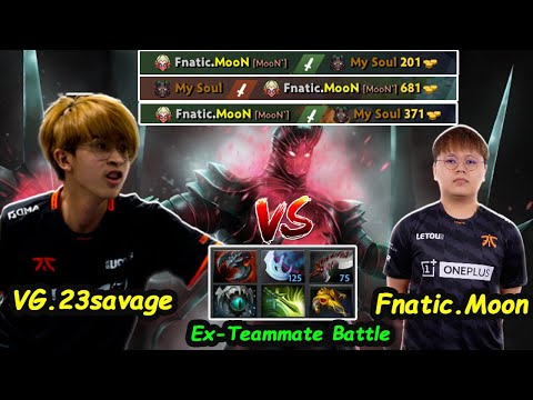 EX-Teammate Battle VG 23savage [Terrorblade] 11K MMR Beast Carry vs Fnatic MOON [Snapfire] Dota 2