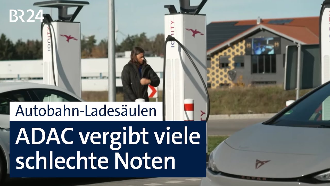 Autobahn-Ladesäulen: A9-Autohof Schweitenkirchen hält E-Autos mobil | Abendschau | BR24