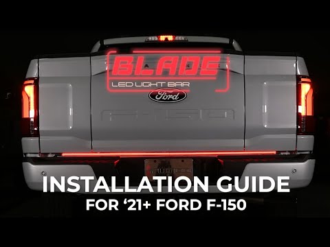 How to install the Putco Blade LED Tailgate Light Bar on 2021 to 2026 Ford  F150