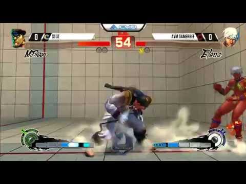 Stoz (Bison) vs Gamerbee (Elena) - EVO 2015 USF4 Pools - 720p/60fps