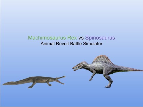 Spinosaurus Vs Machimosaurus Rex | Animal Revolt Battle Simulator