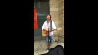 preview picture of video 'RAYELLE SINGING IN SCUNTHORPE HIGH STREET!  He was brilliant!'