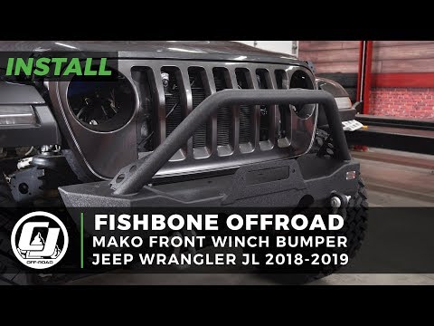 Jeep JL Wrangler Install: Fishbone Offroad Mako Front Winch Bumper