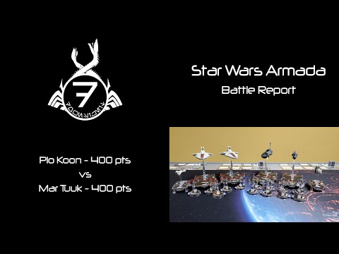 Star Wars Armada - Plo Koon vs Mar Tuuk - Venator and Recusant Debut Batrep!!