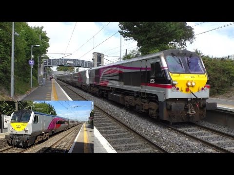 206 rescuing failed 8208 on DD set 9004 @ Malahide, Co. Dublin (27-8-2016)