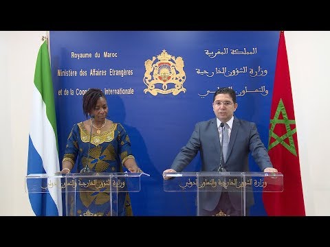 M. Bourita salue la solidarité et la coopération fructueuse entre le Maroc et la SierraLeone