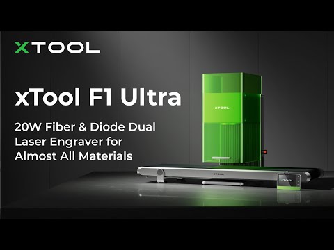 xTool F1 ULTRA Professional Dual-Laser Engraving System - Production Bundle - DHlZJU4uzp8