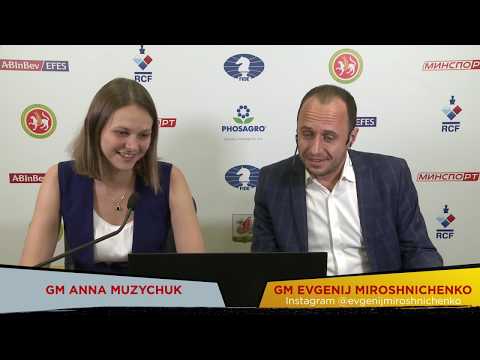 2019 Women's Candidates. Round 12. Anna Muzychuk analyses her victory over Lagno.
