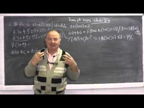 1/2 Lectia 715 - Exercitii cu distributivitatea inmultirii fata de adunare Factor comun Tema Clasa 4