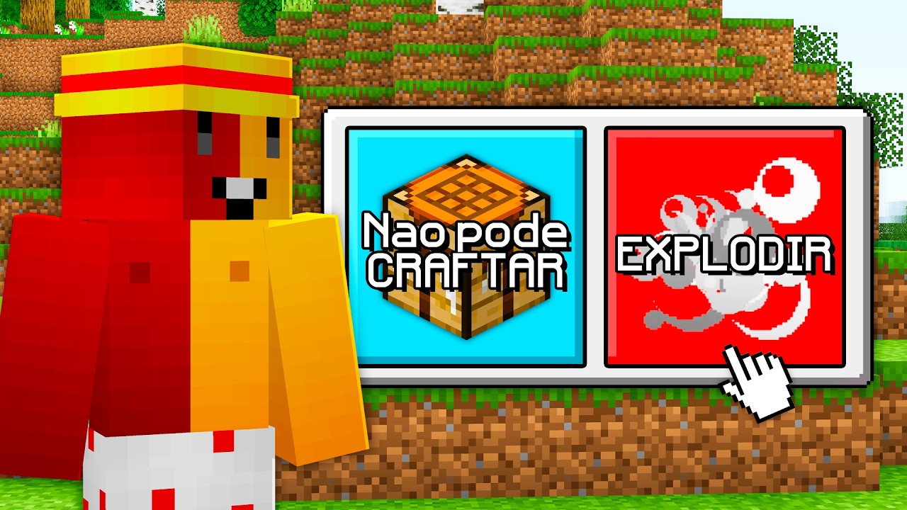 novo modo do minecraft, agora tem que fazer escolhas