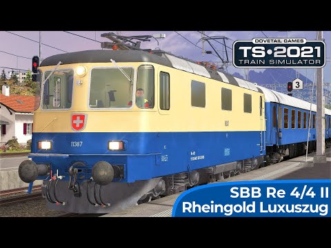 RHEINGOLD | Schaffhausen - Kreuzlingen | TRAIN SIMULATOR 2021 | SBB Re 421 | SimTrain.ch - Re 4/4 II