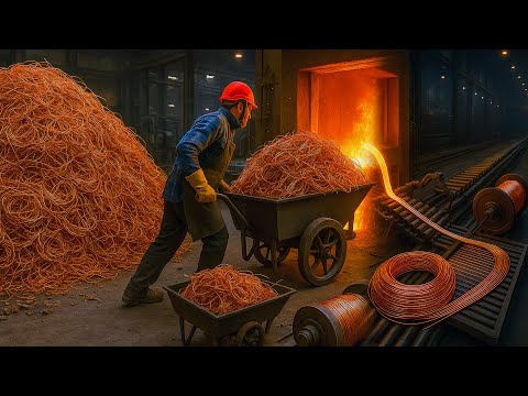 How Scrap Copper Wire Is Turned into 99.9% Pure New Copper Cable