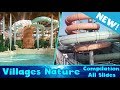 ALL WATER SLIDES at Villages Nature, Aqualagon - NEW Indoor water park, Paris