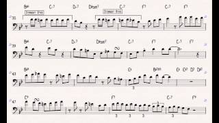 Pennies From Heaven - JJ Johnson Trombone Solo Transcription