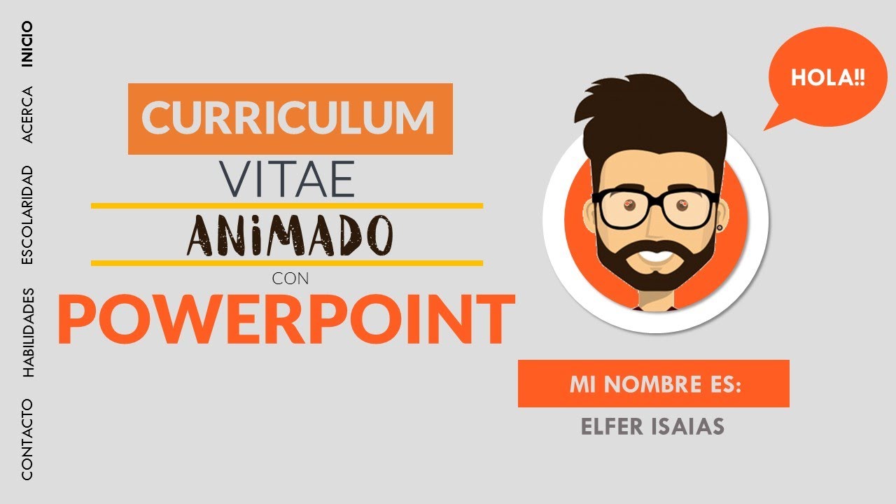 Curriculum Vitae Animado en Power Point #Sorprendente