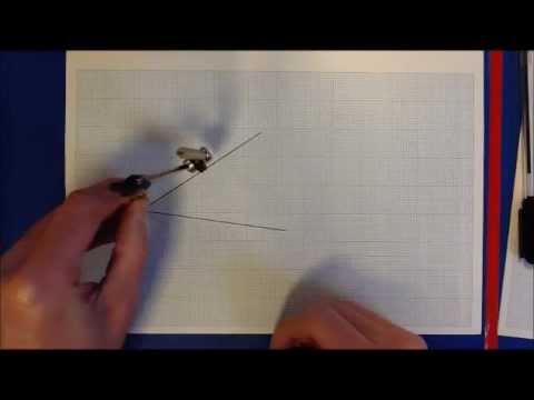 bisecting an acute angle using a pair of compasses