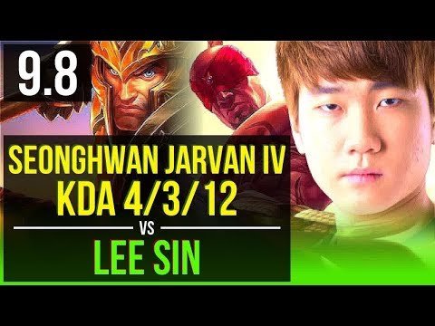 Climb the ladder like SeongHwan JARVAN IV vs LEE SIN (JUNGLE) | Korea Grandmaster | v9.8