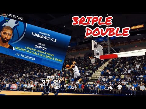NBA 2K19 IOS/ANDROID My Career EP 22 - Triple Double With Steals!! 90 Overall!