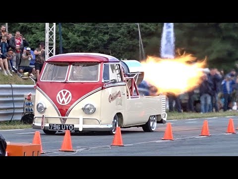 Oklahoma Willy Jet Bus - 132mph 1/4 mile run at EBI 7