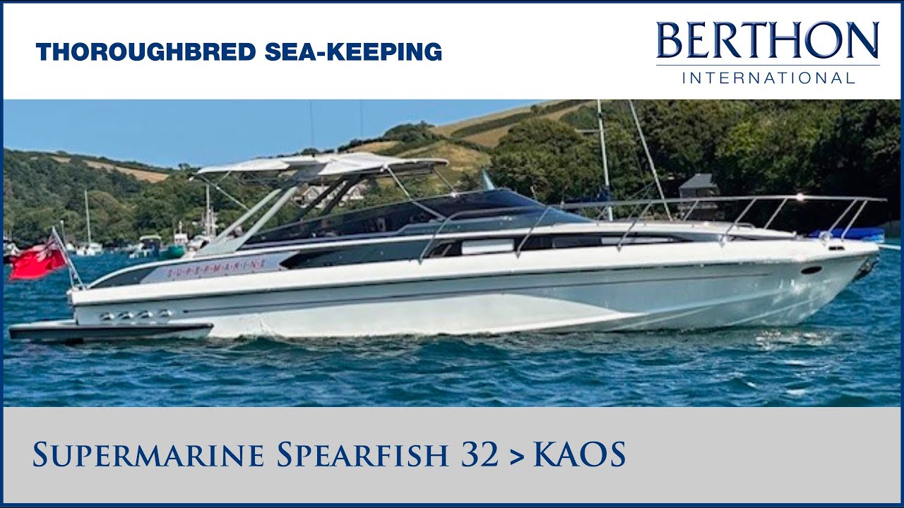 Supermarine Spearfish 32 (KAOS) with Hugh Rayner - Yacht for Sale - Thoroughbred Sea-Keeping