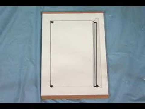 Part of a video titled How do I Install Glass in Cabinet Doors - YouTube
