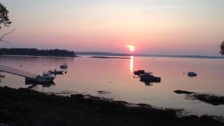 preview picture of video 'Sunrise at Gray Homestead Ocean Front Campground | Southport Island Maine'