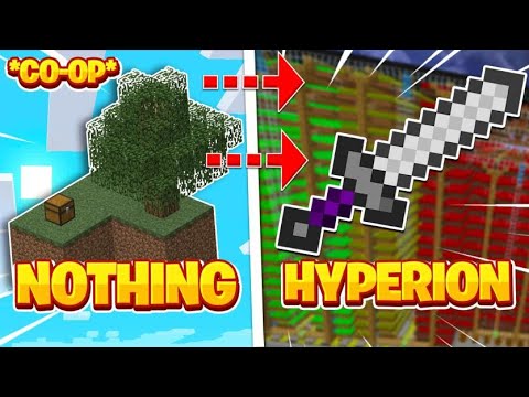 Mega Coop Farming from NOTHING to a HYPERION!! -- Hypixel Skyblock