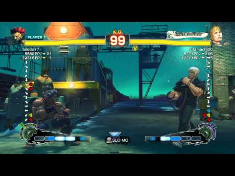Tokido (Akuma) vs sitamachi00 (Cody) - SSF4 Arcade Edition Xbox Live Ranked Match